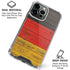 German Flag Dark Wood iPhone 16 Pro Clear Case