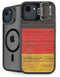 German Flag Dark Wood iPhone 16e Kickstand Case