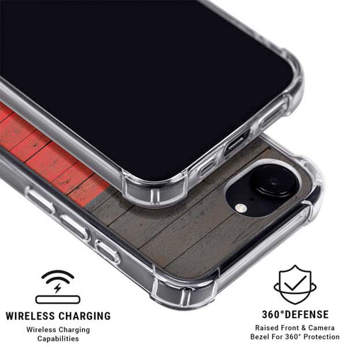 German Flag Dark Wood iPhone 16e MagSafe Case