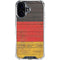 German Flag Dark Wood iPhone 17 Clear Case