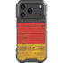 German Flag Dark Wood iPhone 18 Pro Clear Case