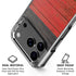 German Flag Dark Wood iPhone 18 Pro Clear Case