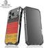 German Flag Dark Wood iPhone 18 Pro Clear Case