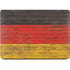 German Flag Dark Wood Apple MacBook Air Skin