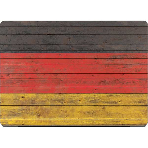 German Flag Dark Wood Apple MacBook Pro 14-inch Skin