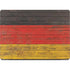 German Flag Dark Wood Apple MacBook Pro 14-inch Skin