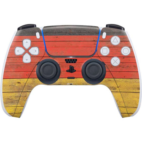 German Flag Dark Wood PlayStation PS5 Skins