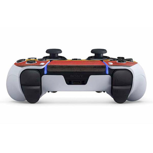 German Flag Dark Wood PS5 DualSense Edge Pro Controller Skin