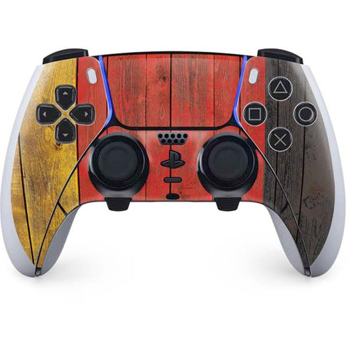 German Flag Dark Wood PlayStation PS5 Skins