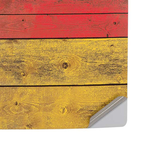 German Flag Dark Wood PS5 Pro Console Skin