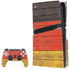 German Flag Dark Wood PS5 Pro Disk Bundle Skin