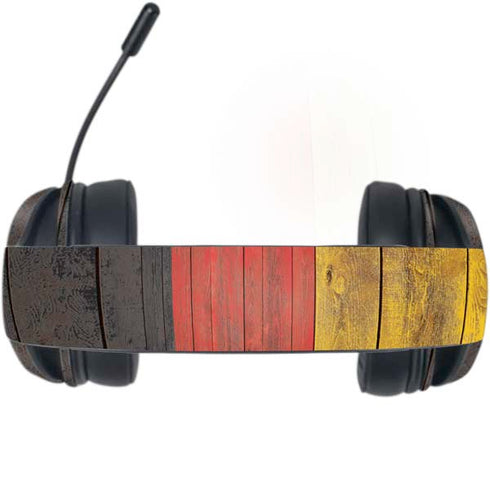German Flag Dark Wood Razer Kraken X Skin