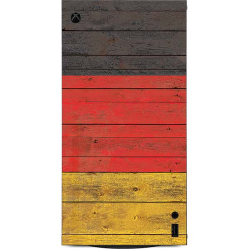 German Flag Dark Wood XBox Series X Digital Edition Console Skin
