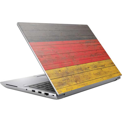 German Flag Dark Wood HP ZBook Fury 16 G10 Skin