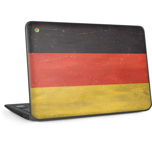German Flag Distressed HP Chromebook Skin