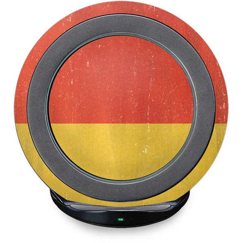German Flag Distressed Fast Charge Wireless Charging Stand Skin