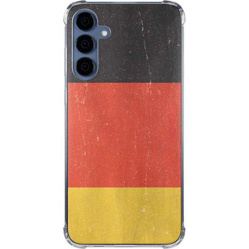 German Flag Distressed Galaxy A35 5G Clear Case
