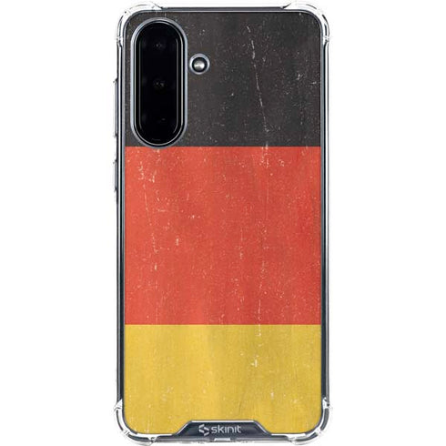 German Flag Distressed Galaxy A36 5G Clear Case