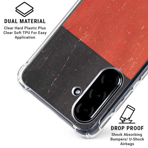 German Flag Distressed Galaxy A36 5G Clear Case
