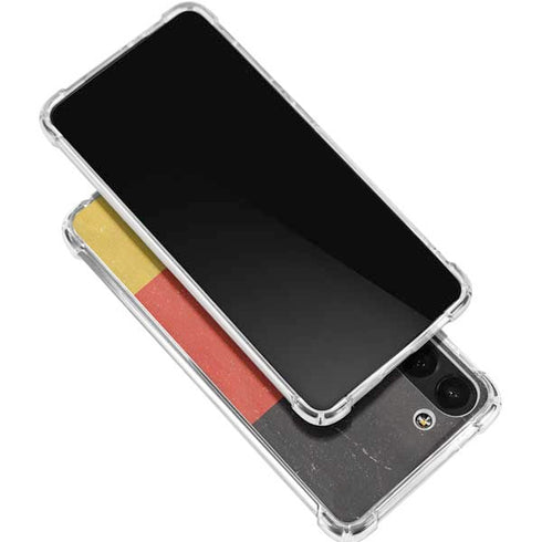 German Flag Distressed Galaxy S24 FE Clear Case