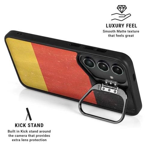 German Flag Distressed Galaxy S25 Plus Kickstand Case