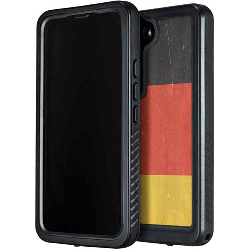 German Flag Distressed Galaxy S24 Waterproof Case