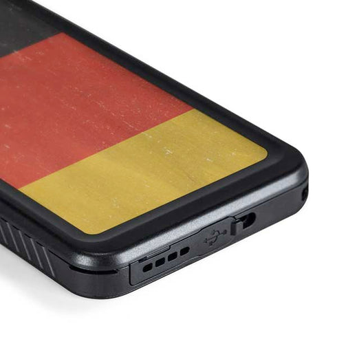 German Flag Distressed Galaxy S24 Waterproof Case