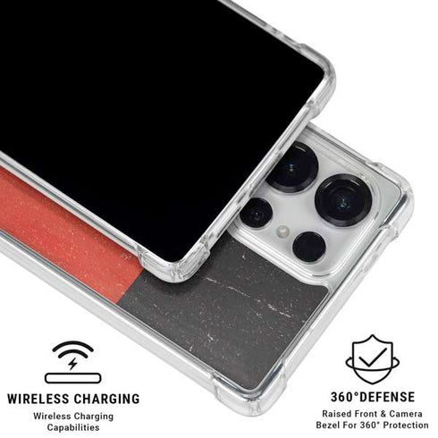 German Flag Distressed Galaxy S26 Ultra Clear Case