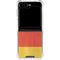German Flag Distressed Galaxy Z Flip6 Clear Case