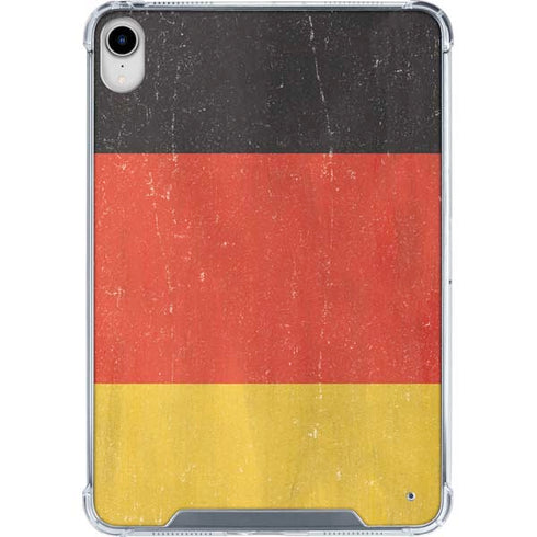 German Flag Distressed iPad 11th Gen (2025) Clear Case