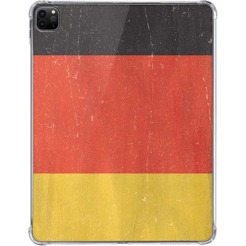German Flag Distressed iPad Pro 11in (2024) Clear Case