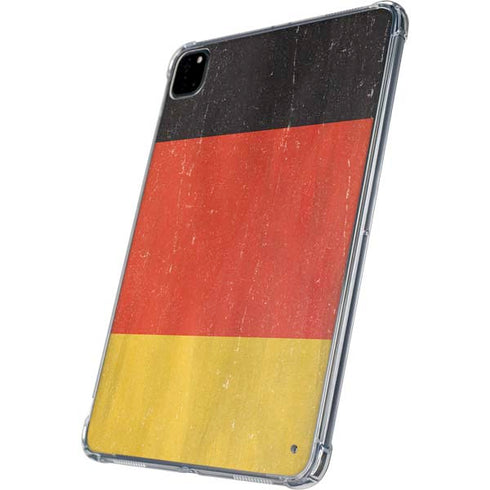 German Flag Distressed iPad Pro 11in (2024) Clear Case