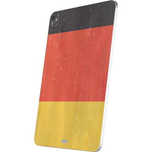 German Flag Distressed iPad Pro 13in M4 (2024) Skin