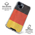 German Flag Distressed iPhone 15 Clear Case