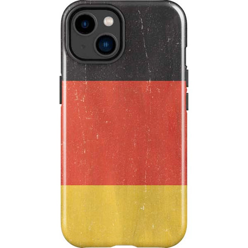 German Flag Distressed iPhone 15 Impact Case