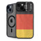 German Flag Distressed iPhone 15 Plus Kickstand Case