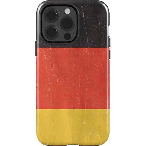German Flag Distressed iPhone 15 Pro Impact Case