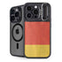 German Flag Distressed iPhone 15 Pro Max Kickstand Case