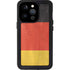 German Flag Distressed iPhone 15 Pro Waterproof Case