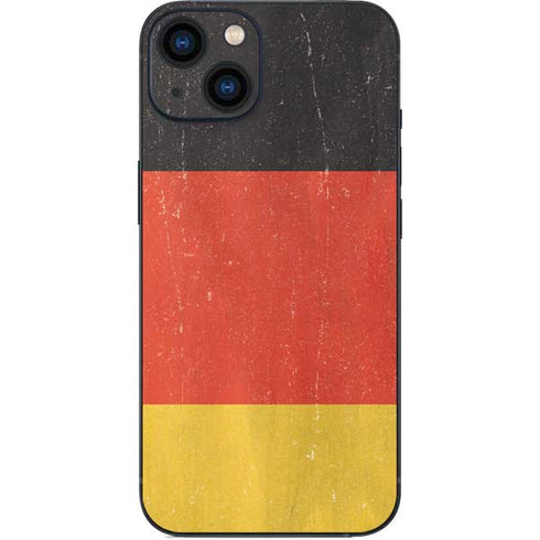 German Flag Distressed iPhone 15 Skin