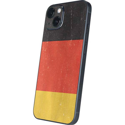 German Flag Distressed iPhone 15 Skin