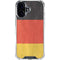 German Flag Distressed iPhone 16 Clear Case