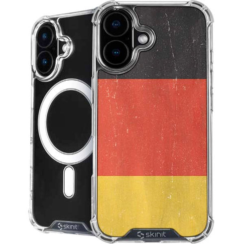 German Flag Distressed iPhone 16 MagSafe Case