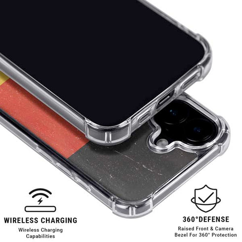 German Flag Distressed iPhone 16 MagSafe Case