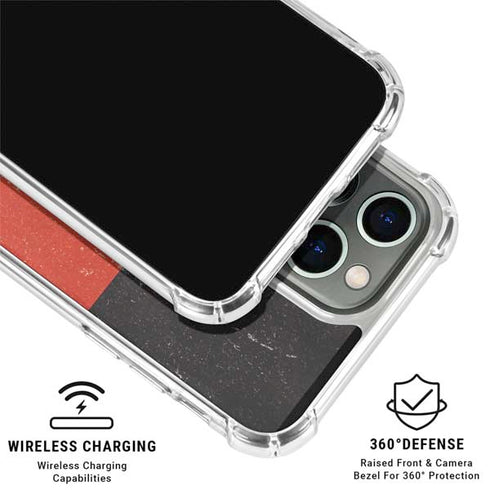 German Flag Distressed iPhone 16 Pro Clear Case