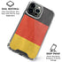 German Flag Distressed iPhone 16 Pro Clear Case