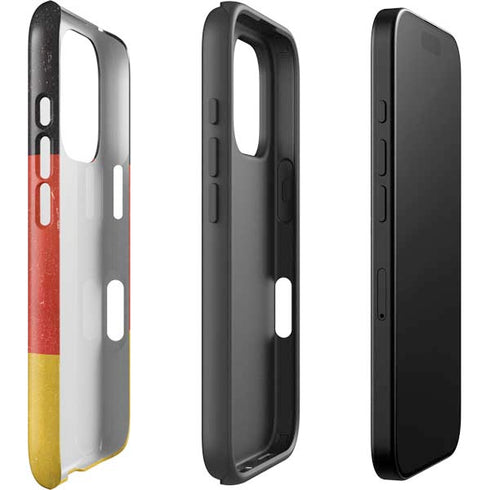 German Flag Distressed iPhone 16 Pro Impact Case