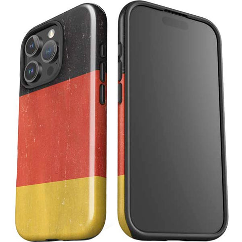 German Flag Distressed iPhone 16 Pro Impact Case