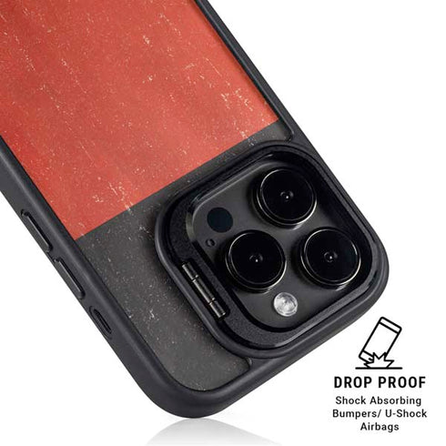 German Flag Distressed iPhone 16 Pro Max Kickstand Case