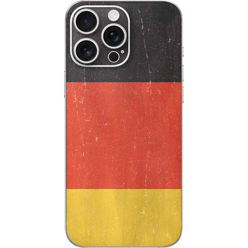 German Flag Distressed iPhone 16 Pro Max Skin